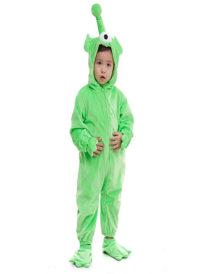 HSCTEK Toddler Alien Costume, Baby Alien Cosplay Boys Girls, Infant Halloween Onesie Costume Newborn 2-3T - Image 2